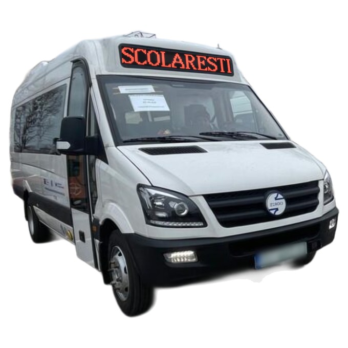 Panou electronic afisaj microbuz -autobuz - indicare directie, destinatie, urmatoarea statie